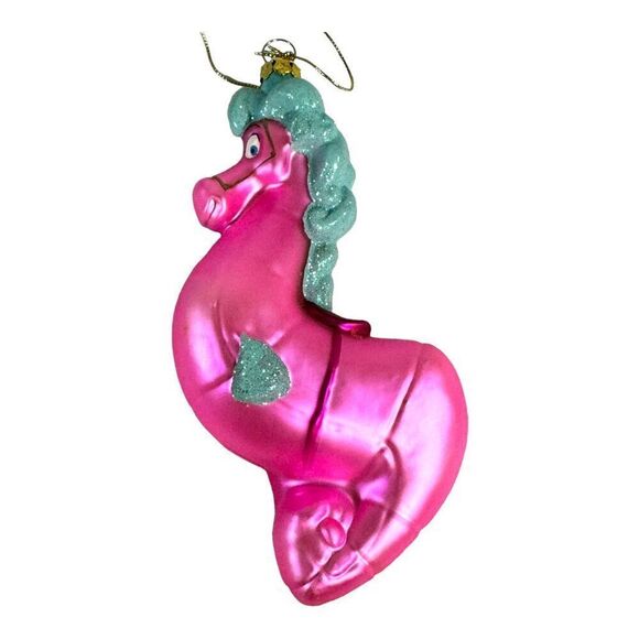 VTG Disney Little Mermaid Ariel & Friends Blown Glass Ornament Set of 6 In Box - Picture 9 of 15